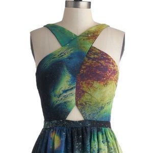 ModCloth Crisscross the Universe A-line dress